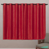 Veja detalhes lindos da Cortina Blackout Xadrez Charme Vermelho da Charme